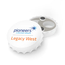 Load image into Gallery viewer, Legacy West Pioneers Bottle Opener - White
