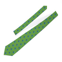 Load image into Gallery viewer, Green Pioneers Spark Necktie - Vibrant Formal Accessory for Celebrations and Events