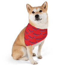 Load image into Gallery viewer, Pioneers Logo Pet Bandana Collar - 4 sizes - red