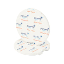 Load image into Gallery viewer, New Vision Pioneers Soapstone Car Coasters (Qty 2), Unique Car Accessory - white