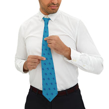 Load image into Gallery viewer, Turquoise Pioneers Spark Necktie - Vibrant Formal Accessory for Celebrations and Events