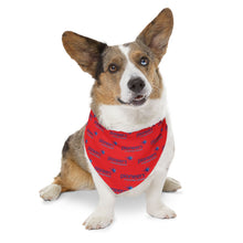 Load image into Gallery viewer, Pioneers Logo Pet Bandana Collar - 4 sizes - red