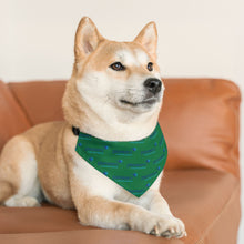 Load image into Gallery viewer, Pioneers Logo Pet Bandana - 4 sizes : Dark Green