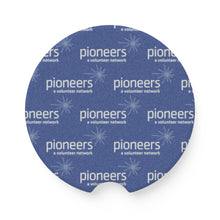 Load image into Gallery viewer, Pioneers Soapstone Car Coasters (Qty 2), Unique Car Accessory - blue