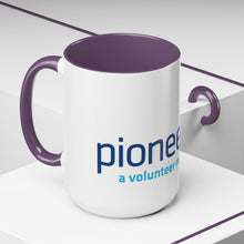 Load image into Gallery viewer, Pioneers Volunteer Network Accent Coffee Mug - 11oz & 15oz (8 colors)