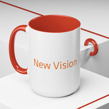 Load image into Gallery viewer, New Vision Pioneers Accent Coffee Mug - 11oz & 15oz (8 colors)