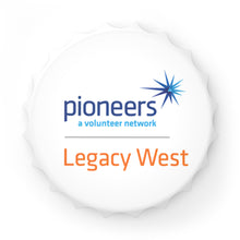 Load image into Gallery viewer, Legacy West Pioneers Bottle Opener - White