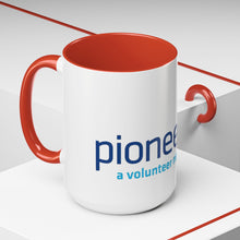 Load image into Gallery viewer, Pioneers Volunteer Network Accent Coffee Mug - 11oz & 15oz (8 colors)