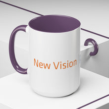 Load image into Gallery viewer, New Vision Pioneers Accent Coffee Mug - 11oz & 15oz (8 colors)