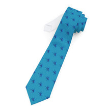 Load image into Gallery viewer, Turquoise Pioneers Spark Necktie - Vibrant Formal Accessory for Celebrations and Events