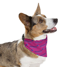Load image into Gallery viewer, Pioneers Logo Pet Bandana - 4 sizes - Dark Pink