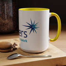 Load image into Gallery viewer, Pioneers Volunteer Network Accent Coffee Mug - 11oz & 15oz (8 colors)