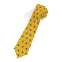 Load image into Gallery viewer, Yellow Pioneers Spark Necktie - Vibrant Formal Accessory for Celebrations and Events