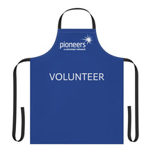 Load image into Gallery viewer, Blue Volunteer Apron with 3-Color Straps options - Perfect for Events & Cooking