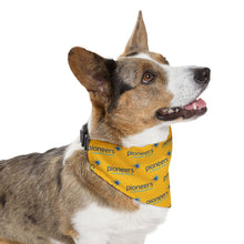 Load image into Gallery viewer, Pioneers Logo Pet Bandana - 4 sizes - yellow