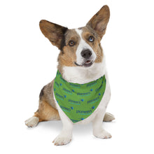 Load image into Gallery viewer, Pioneers Logo Pet Bandana Collar - 4 sizes - Lt Green