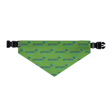 Load image into Gallery viewer, Pioneers Logo Pet Bandana Collar - 4 sizes - Lt Green