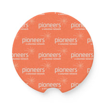 Load image into Gallery viewer, Pioneers Soapstone Car Coasters (Qty 2), Unique Car Accessory - Orange