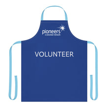 Load image into Gallery viewer, Blue Volunteer Apron with 3-Color Straps options - Perfect for Events & Cooking