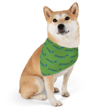 Load image into Gallery viewer, Pioneers Logo Pet Bandana Collar - 4 sizes - Lt Green