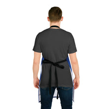 Load image into Gallery viewer, Blue Volunteer Apron with 3-Color Straps options - Perfect for Events & Cooking