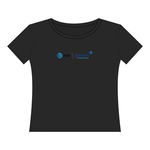 AT&T Pioneers Women's Curvy Fine Jersey Tee - XL-4XL