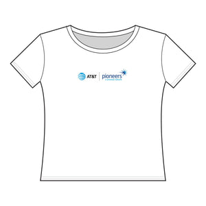 AT&T Pioneers Women's Curvy Fine Jersey Tee - XL-4XL