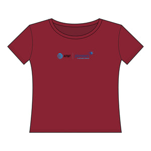 AT&T Pioneers Women's Curvy Fine Jersey Tee - XL-4XL