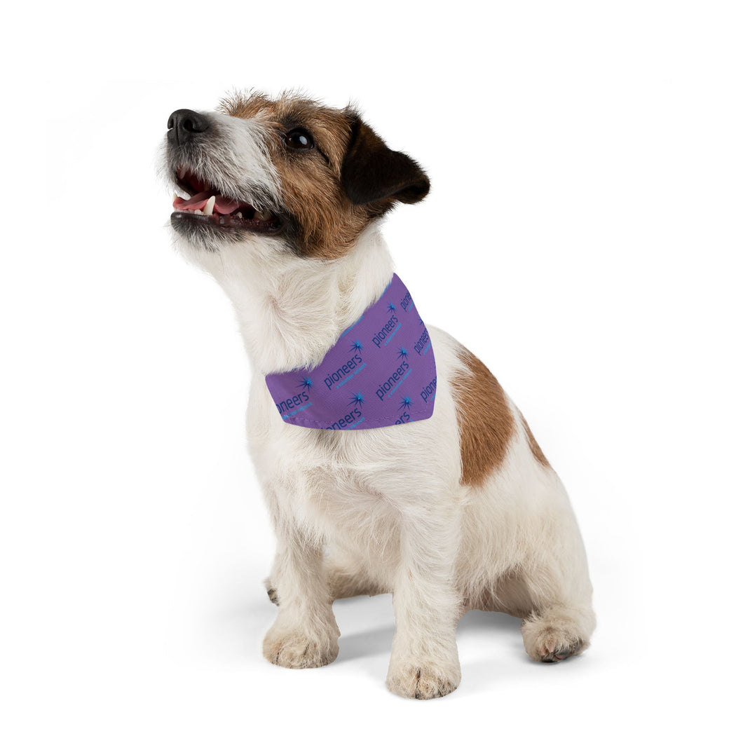 Pioneers Logo Pet Bandana - 4 sizes - Lt Purple