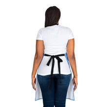 Load image into Gallery viewer, Light Blue Pioneers Volunteer Apron with 2-Color Straps options - Perfect for Events &amp; Cooking
