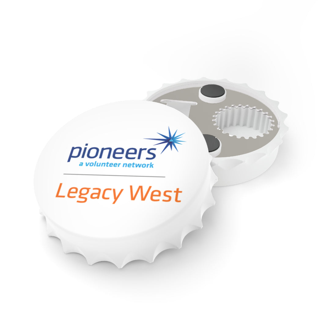 Legacy West Pioneers Bottle Opener - White