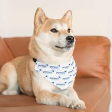 Load image into Gallery viewer, Pioneers Logo Pet Bandana - 4 sizes available - white
