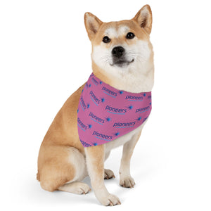 Pioneers Logo Pet Bandana - 4 sizes - pink