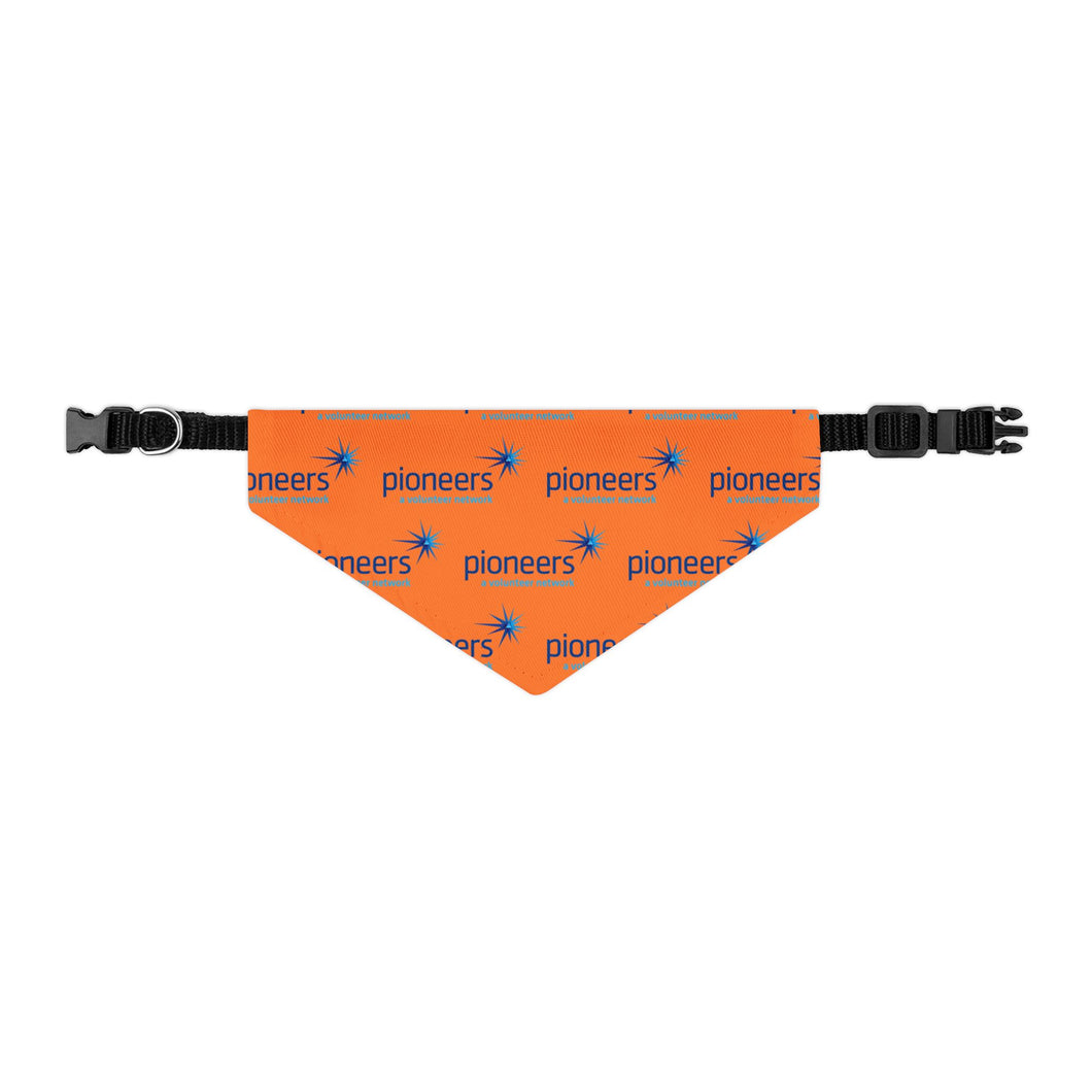 Pioneers Logo Pet Bandana - 4 sizes - orange