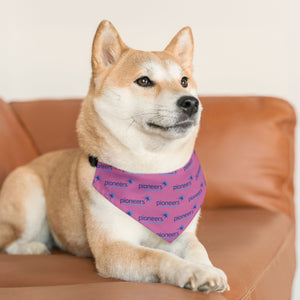 Pioneers Logo Pet Bandana - 4 sizes - pink