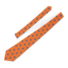 Load image into Gallery viewer, Orange Pioneers Spark Necktie - Vibrant Formal Accessory for Celebrations and Events
