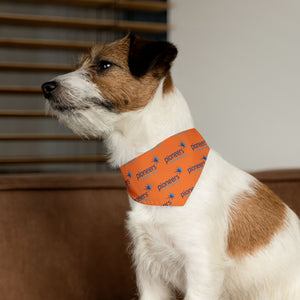 Pioneers Logo Pet Bandana - 4 sizes - orange