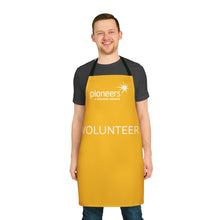Load image into Gallery viewer, Yellow Pioneers Volunteer Apron with 2-Color Straps options - Perfect for Events &amp; Cooking
