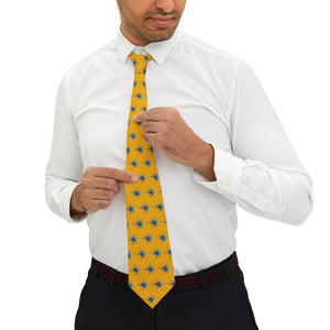 Yellow Pioneers Spark Necktie - Vibrant Formal Accessory for Celebrations and Events