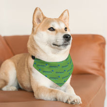 Load image into Gallery viewer, Pioneers Logo Pet Bandana Collar - 4 sizes - Lt Green
