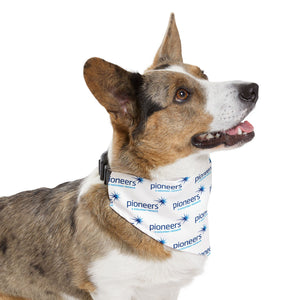Pioneers Logo Pet Bandana - 4 sizes available - white