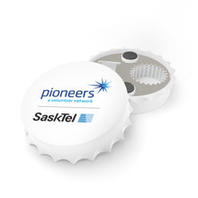 Load image into Gallery viewer, SaskTel Pioneers Bottle Opener - White
