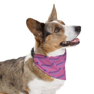 Pioneers Logo Pet Bandana - 4 sizes - pink