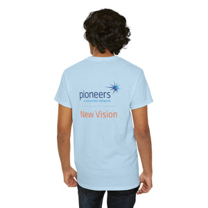 New Vision Pioneers Front & Back Logo - T-Shirt - 12 colors (S-5XL)
