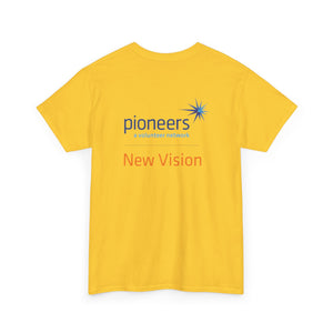 New Vision Pioneers Front & Back Logo - T-Shirt - 12 colors (S-5XL)