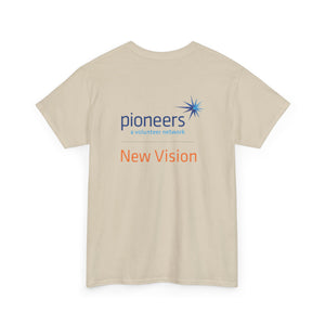 New Vision Pioneers Front & Back Logo - T-Shirt - 12 colors (S-5XL)