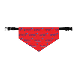 Pioneers Logo Pet Bandana Collar - 4 sizes - red