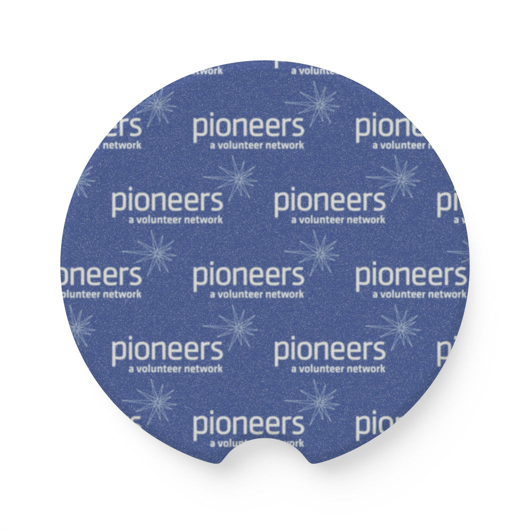 Pioneers Soapstone Car Coasters (Qty 2), Unique Car Accessory