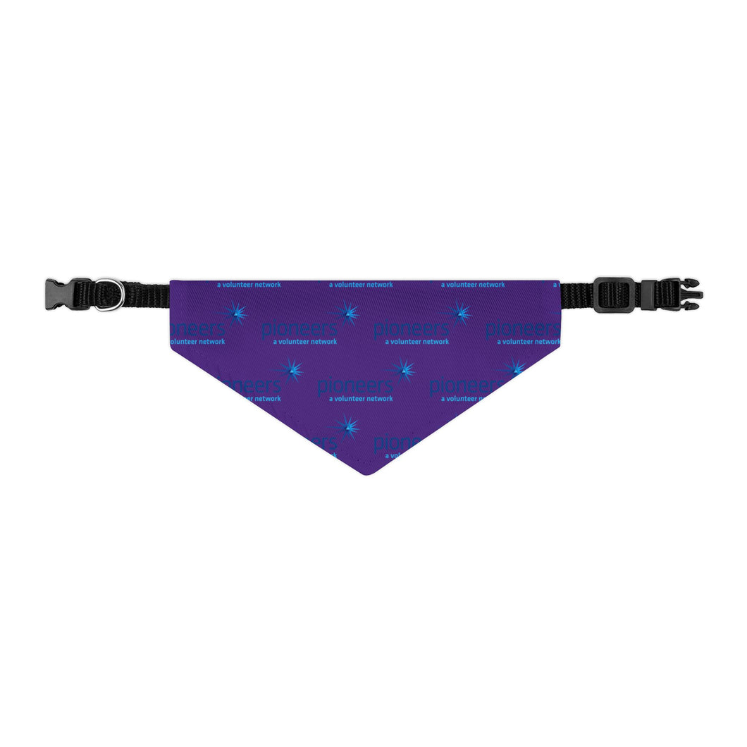 Pioneers Logo Pet Bandana - 4 sizes : Dark Purple