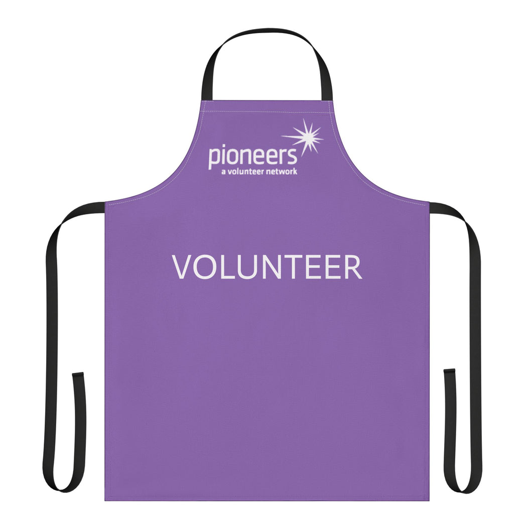 Light Purple Pioneers Volunteer Apron with 3-Color Straps options - Perfect for Events & Cooking